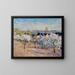 Apple Blossom Painting at Werder - Theo Von Brockhusen — framed artwork on a wall