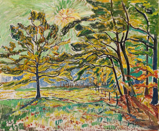 Autumn Sun Painting - Theo Von Brockhusen — artwork view