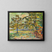 Autumn Sun Painting - Theo Von Brockhusen — framed artwork on a wall