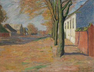 Route bordée d'arbres - Theo Von Brockhusen — artwork view