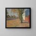 Route bordée d'arbres - Theo Von Brockhusen — framed artwork on a wall