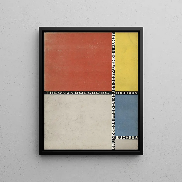 Books Bauhaus 6 - Theo van Doesburg — framed artwork on a wall