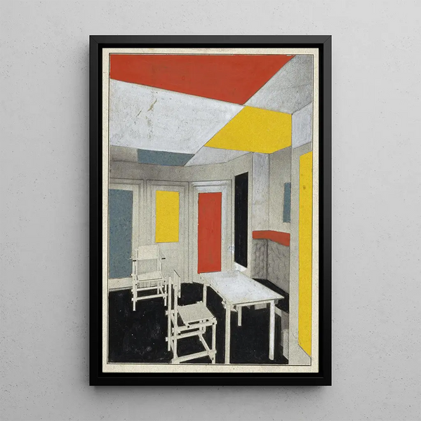 Color Solution - Theo van Doesburg — framed artwork on a wall