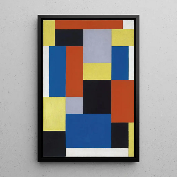Composition XX - Theo van Doesburg — framed artwork on a wall