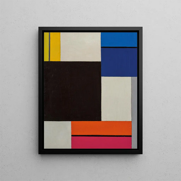 Composition XXI - Theo van Doesburg — framed artwork on a wall