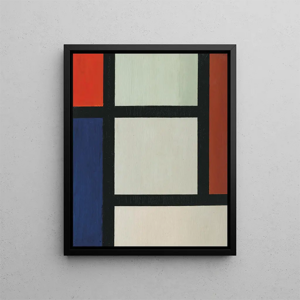 Contre-Composition - Theo van Doesburg — framed artwork on a wall