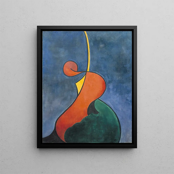 Heroic Movement Painting - Theo van Doesburg — framed artwork on a wall
