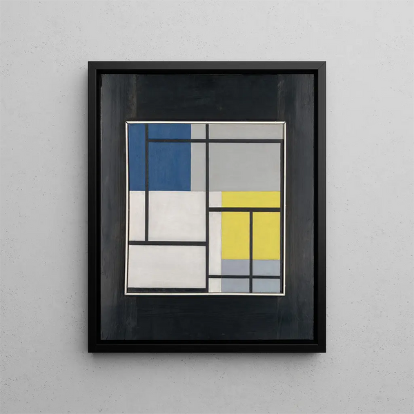 Composition simultanée - Theo van Doesburg — framed artwork on a wall