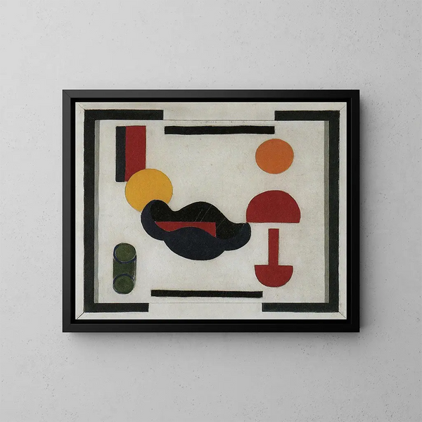 Still life composition V - Theo van Doesburg — framed artwork on a wall
