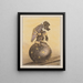 You are at the top of the ball - Theo van Hoytema — framed artwork on a wall