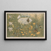 Flowers and Butterflies - Theo van Hoytema — framed artwork on a wall