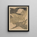 Three Flying Birds - Theo van Hoytema — framed artwork on a wall