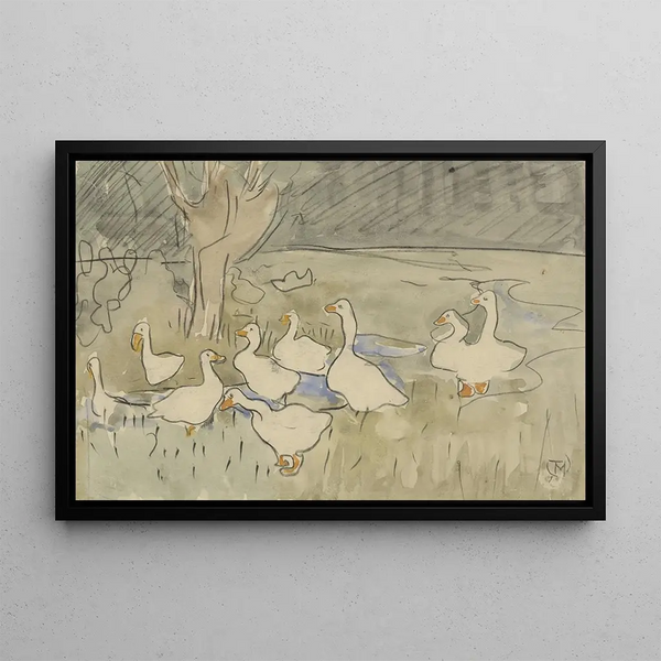 Ducks - Theo van Hoytema — framed artwork on a wall