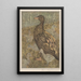 Duck with ducklings by the water's edge - Theo van Hoytema — framed artwork on a wall
