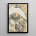 Heron with Three Monkeys - Theo van Hoytema — framed artwork on a wall
