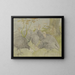 Dindons dans un jardin - Theo van Hoytema — framed artwork on a wall