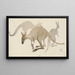 Kangaroo Painting - Theo van Hoytema — framed artwork on a wall