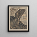 Iguana Painting - Theo van Hoytema — framed artwork on a wall