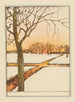 Snowy Landscape Painting - Theo van Hoytema — artwork view