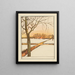 Snowy Landscape Painting - Theo van Hoytema — framed artwork on a wall
