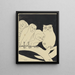 Owls on a branch - Theo van Hoytema — framed artwork on a wall