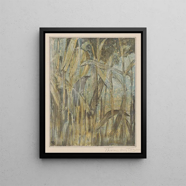Bird in the Reeds - Theo van Hoytema — framed artwork on a wall