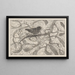 Troglodyte sur du gui - Theo van Hoytema — framed artwork on a wall