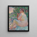 In the shade of the bush - Theo van Rysselberghe — framed artwork on a wall