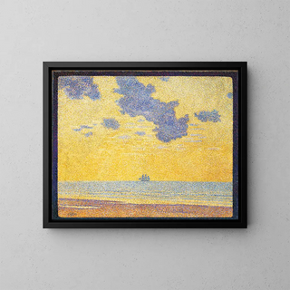 Large Clouds - Theo van Rysselberghe — framed artwork on a wall