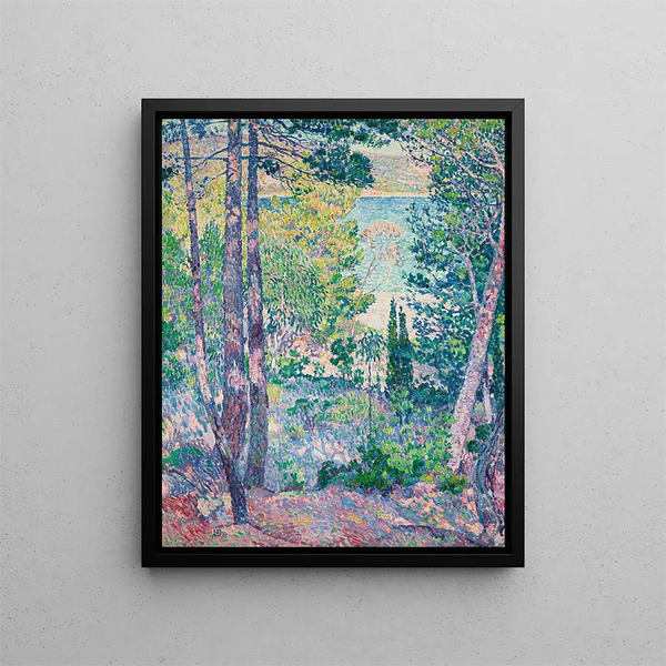 Eucalyptus Cavalire - Théo van Rysselberghe — framed artwork on a wall
