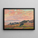 La Baie au soleil couchant, Saint-Clair - Theo van Rysselberghe — framed artwork on a wall