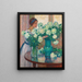 Les Pivoines blanches - Theo van Rysselberghe — framed artwork on a wall