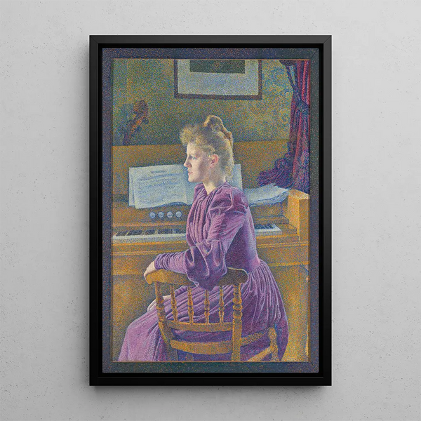 Maria, the future Madame Henry Van de Velde - Theo van Rysselberghe — framed artwork on a wall