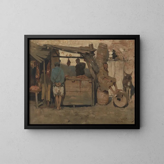 Moroccan Boucher Painting - Theo van Rysselberghe — framed artwork on a wall