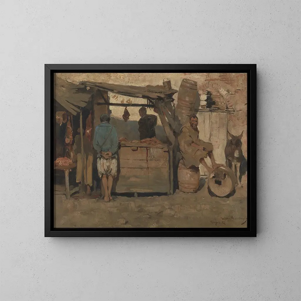 Moroccan Boucher Painting - Theo van Rysselberghe — framed artwork on a wall