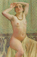 Paquita with Necklace - Theo van Rysselberghe — artwork view