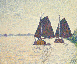 Fishermen on the Scheldt - Theo van Rysselberghe — artwork view
