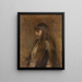 Portrait of a Girl - Theo van Rysselberghe — framed artwork on a wall
