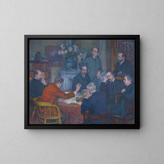 The Reading - Theo van Rysselberghe — framed artwork on a wall