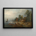 The Passage of the River - Theobald Michau — framed artwork on a wall