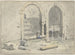 Fontaine against a city wall with a staircase built - Theodoor Wilkens — artwork view