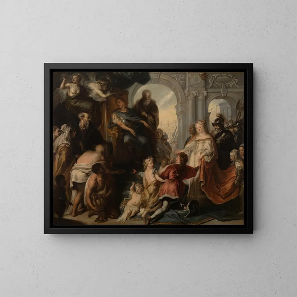 La continence de Scipion l'Africain - Theodoor van Thulden — framed artwork on a wall