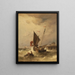 Marine Painting - Theodor Alexander Weber — framed artwork on a wall