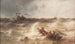 Shipwreck near the jetty - Theodor Alexander Weber — artwork view