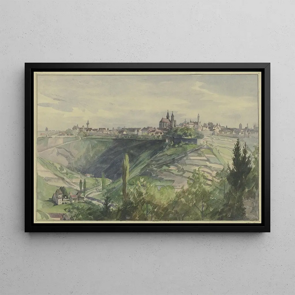 Rothenburg Painting - Theodor Alt — framed artwork on a wall