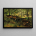 Summer Forest Berry Picking - Theodor Blache — framed artwork on a wall