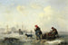 La Neva à Saint-Pétersbourg Leningrad en hiver - Theodor Hildebrandt — artwork view