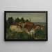 Houses of Village by the Water - Theodor Joseph Hagen — framed artwork on a wall