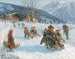 Exciting Sledging Walk Painting - Theodor Kleehaas — artwork view