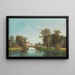 Summer Park Landscape Painting - Theodor Nocken — framed artwork on a wall